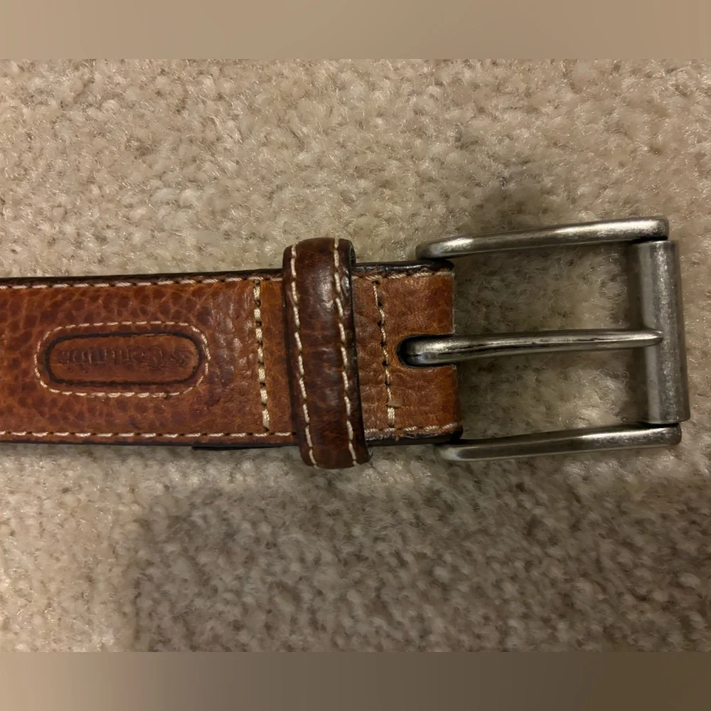 Columbia Belt Sportswear Men’s 44/110x 1.25” Brown Genuine Leather